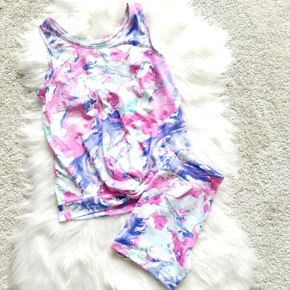 Jumping Beans Gymnastics/Dance Tank Top/Bike Shorts Set•Size 10